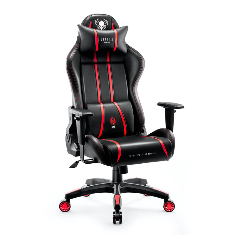 DIABLO CHAIRS Executive Chair, Black/Red, Black