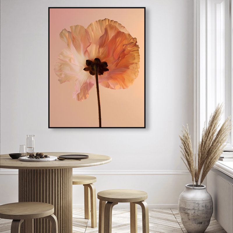 Amber Radiance II Floral & Botanical Canvas Print by Oliver Gal, Black Frame, 16 x 20, 37"H x 46"W, Black Floater Frame