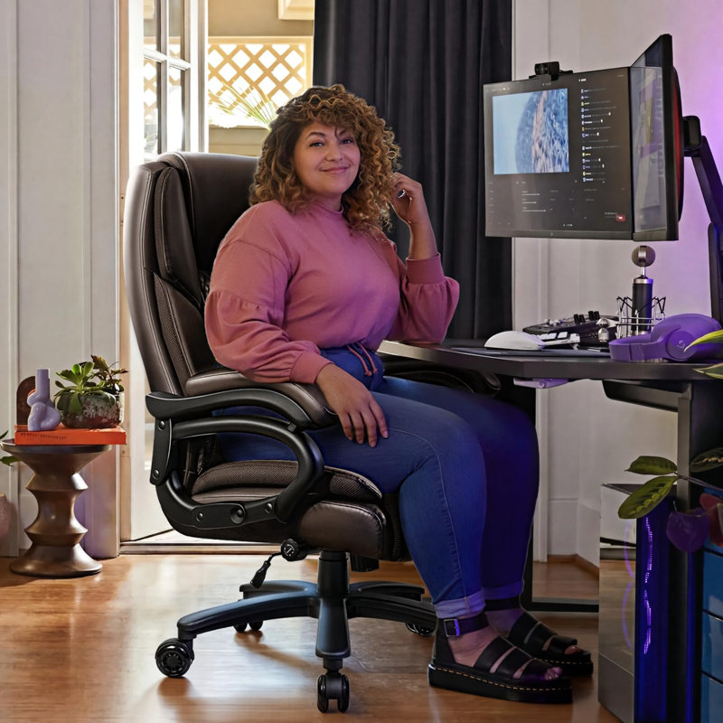 Fauteuil de bureau Carter, Brun