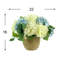 Hydrangeas Arranged in Straw Grass Pot
