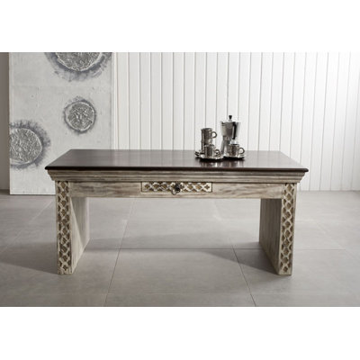 Castle-Antik Solid Wood Four Leg Coffee Table with Storage