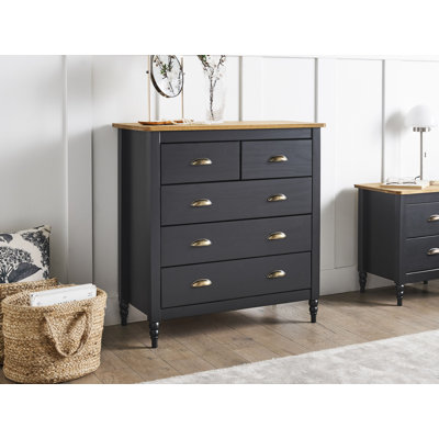 Cimino Solid Wood 5 - Drawer Standard Accent Chest