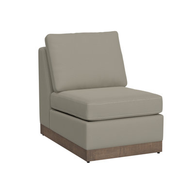 Structure et base en bois, fauteuil sans accoudoirs