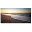 Bord de mer sous le ciel coucher de soleil - reproduction de photo sur toile tendue-19240968