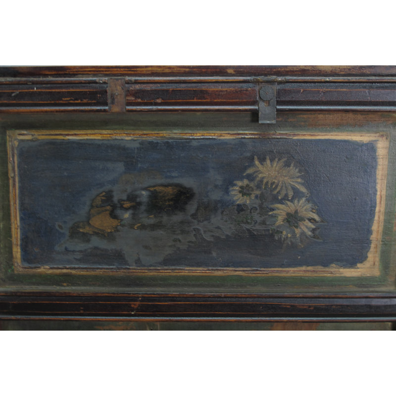 Asian Classic Stained Wood Pivot Screen Door