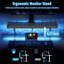 Gaming Table With LED Light, 120Cm Computer Table With Monitor Stand, L-Shaped Table With Headphone Hook-394297446