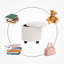 Tabouret de rangement rembourré Attwater