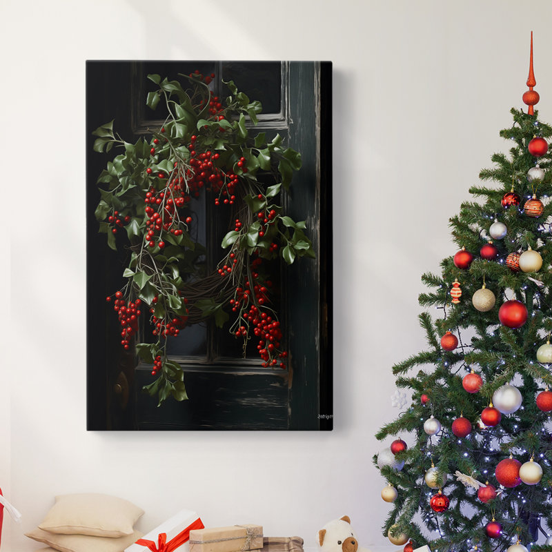Art des Fêtes de Noël - Toile tendue avec châssis DCLXIV, H 36 po x l 24 po