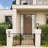 1-Light Modern Lantern Head Seeded Pier Mount Light