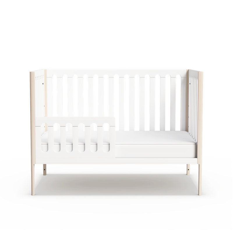 Lulla & Lulli Crib, White/Blond Wood