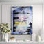 Lady In Blue Dress Print