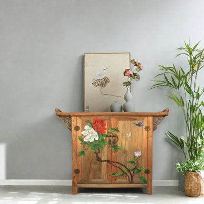 Armoire console en bois de camphre massif