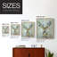 Fantastic Florals Deer, Portrait, reproduction encadrée - bois massif-524064575-524064515