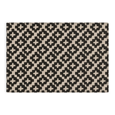 Tapis rectangulaire Jaquelin avec envers antidérapant