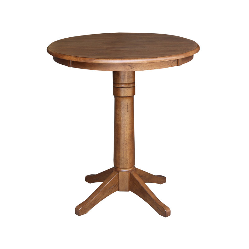 Table de salle à manger Gianluka, H 35,9 po x L 30 po x l 30 po, Chêne vieilli