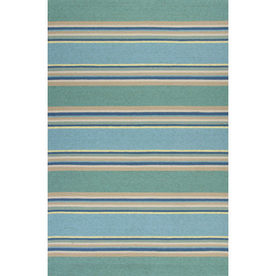 Tapis bleu océan intérieur / extérieur Alxavier
