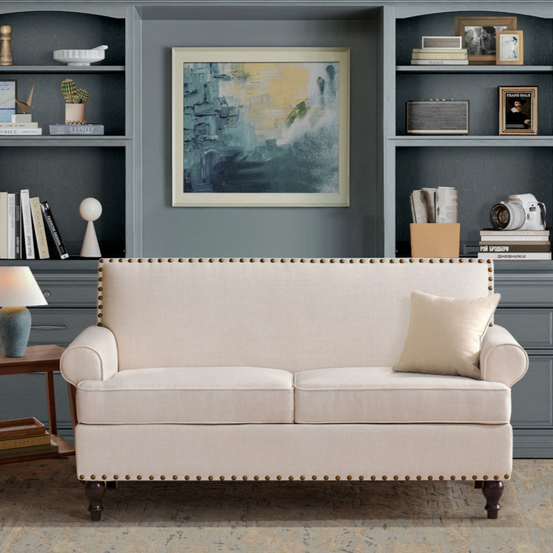 Canapé-causeuse Canapé-lit Mid Century, Beige