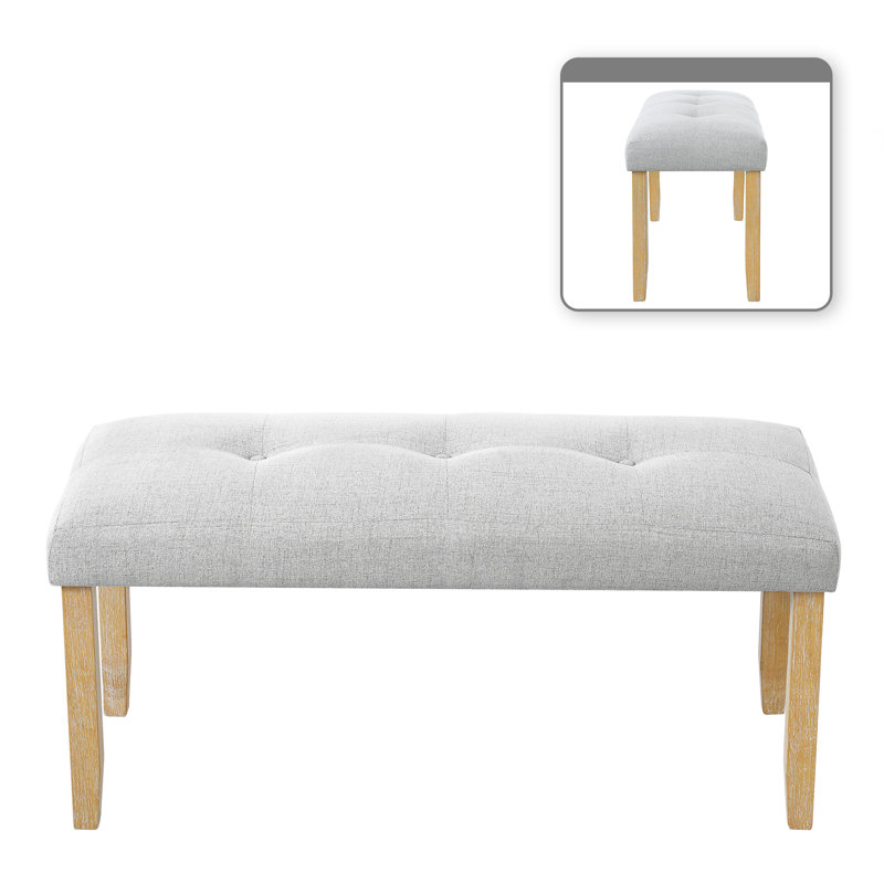 Banc rembourré Minimalist, Beige