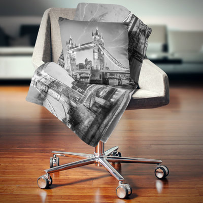 Coussin lombaire en tour de londres cityscape photo du tour bridge