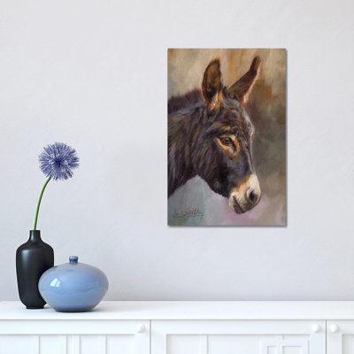 Donkey 1 Piece Wrapped Canvas Wall Art