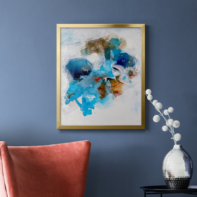Misty Blue I Premium Framed Canvas - Ready to Hang