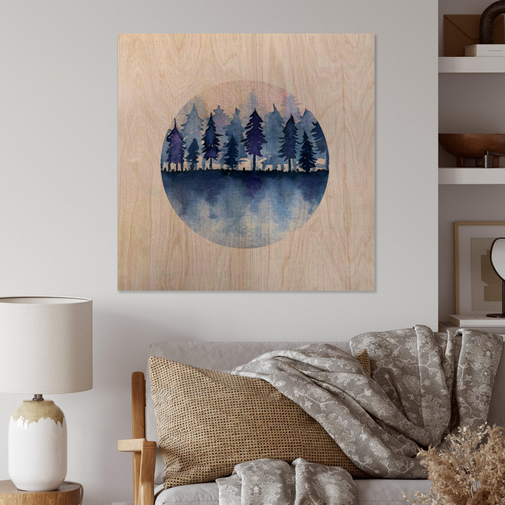 Millwood Pines Coastal On Wood Print