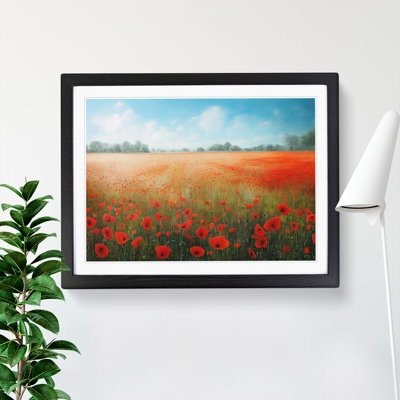 Mystical Poppies Flowers - Single Picture Frame Print