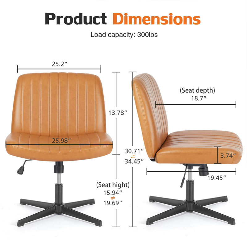 Chaise de bureau à domicile, Brun