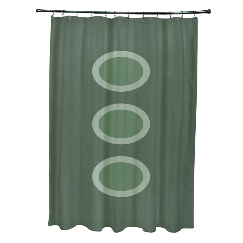 Rideau de douche simple Ashcraft, Vert