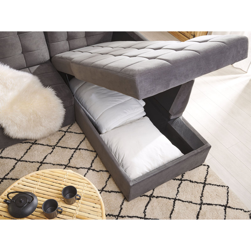 Varnamo 4 Seater Velvet Sofa Bed