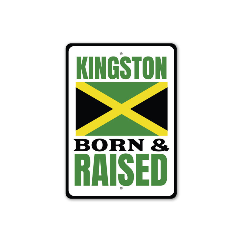 Enseigne en aluminium Kingston, H 14 po x l 10 po x P 0,04 po