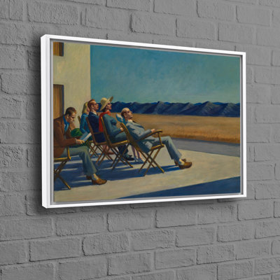 Art mural personnalisé en toile de coton représentant des personnages abstraits se prélassant au soleil, idéal pour la chambre de bébé