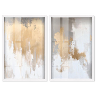 «Tranquility pair art», ensemble de 2 panneaux par Shadowbox 
