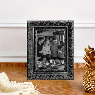 Cadre photo noir 3 pièces inspiré de la galerie pour photos murales 8 "x 10"