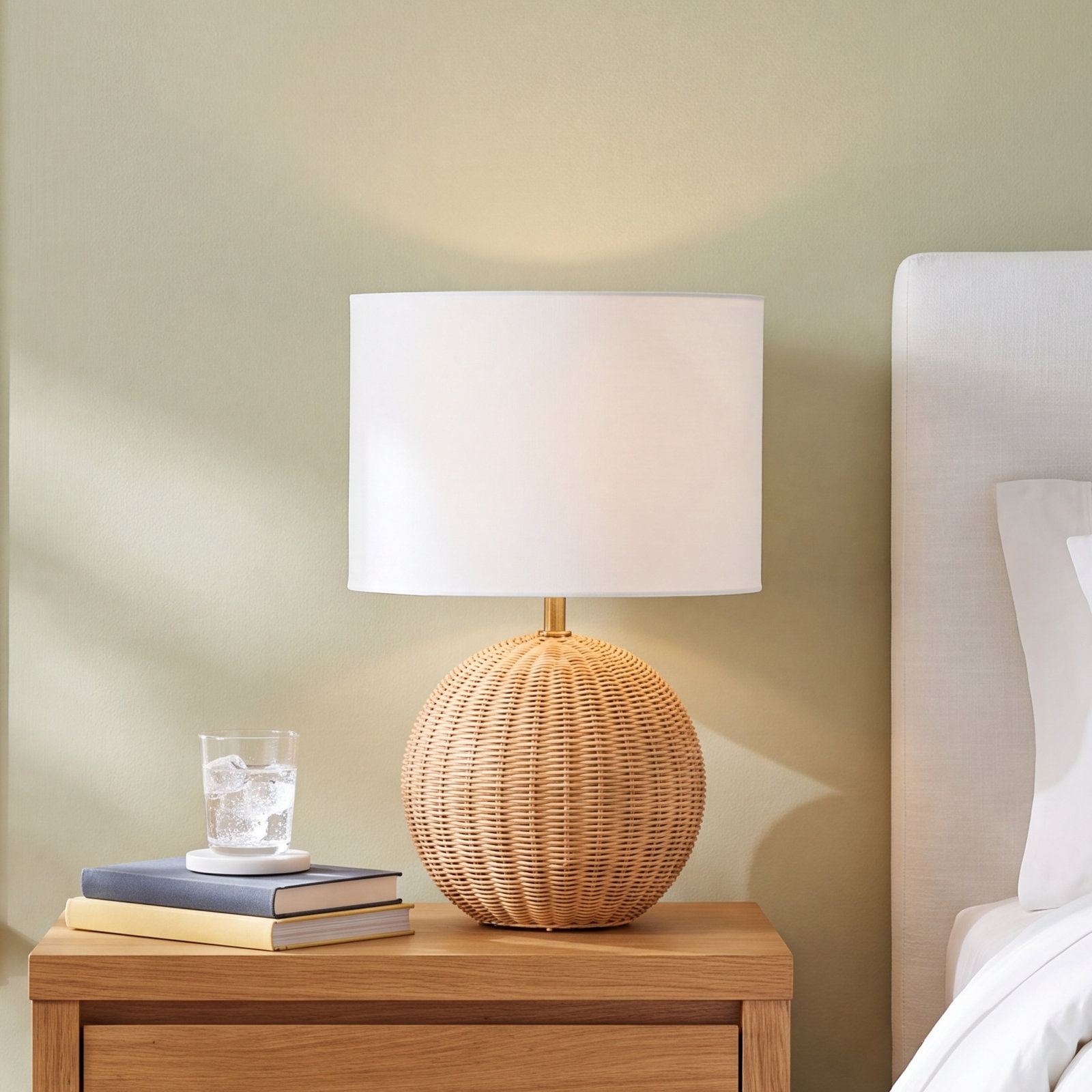Table Lamp, 24.25" H x 16.25" W x 16.25" D