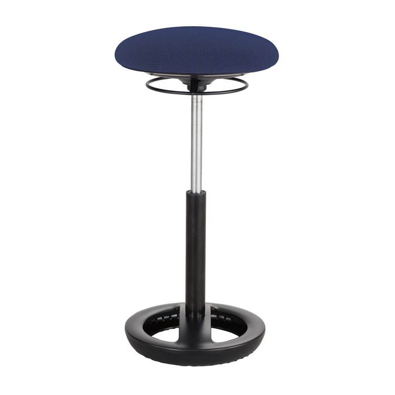 Tabouret industriel à hauteur ajustable Twixt, Bleu