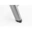 Multi-position armchair, silver/anthracite, aluminium outdoor fabric