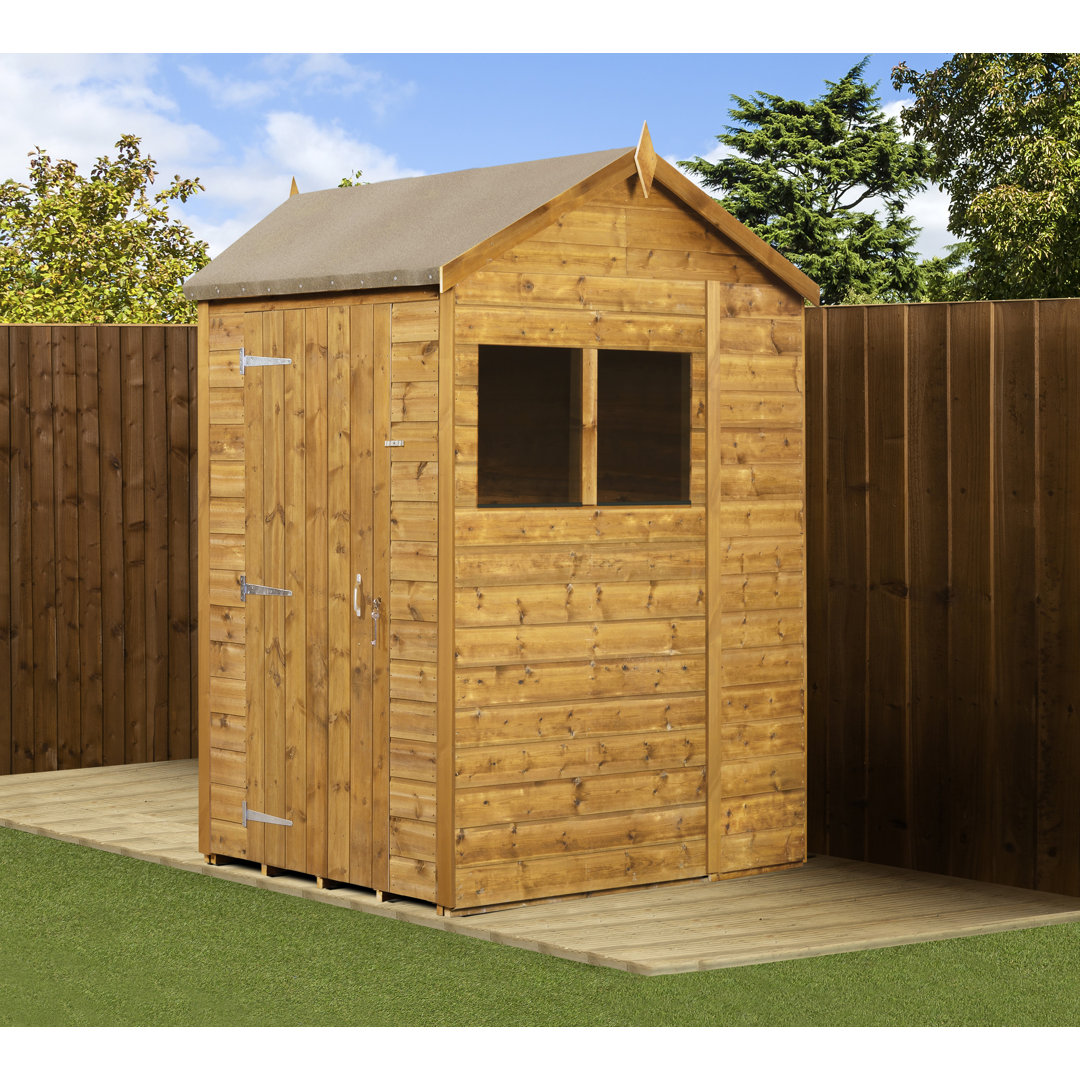 Modular Apex Garden Shed  6X4 With Windows