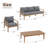 Outdoor Conversation Set with Cushions-1031785390