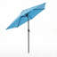 Parasol de marché hexagonal Lotus 7,5 pi - couleur bleue