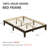Solid Rubberwood Platform Bed-1136755665-1136755663