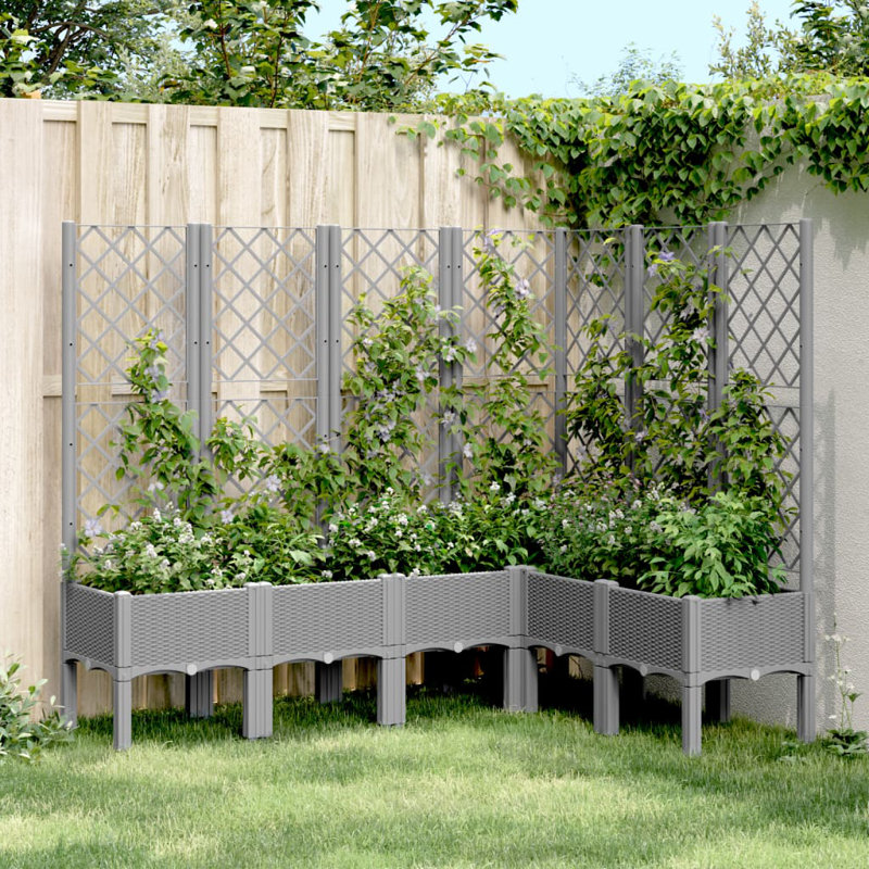 Breckon Planter Box, Light Grey, 55.9'' H X 47'' W X 63'' D