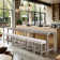 Teneile 59" Wide Transitional 8-Piece Counter Height Dining Set With USB Ports