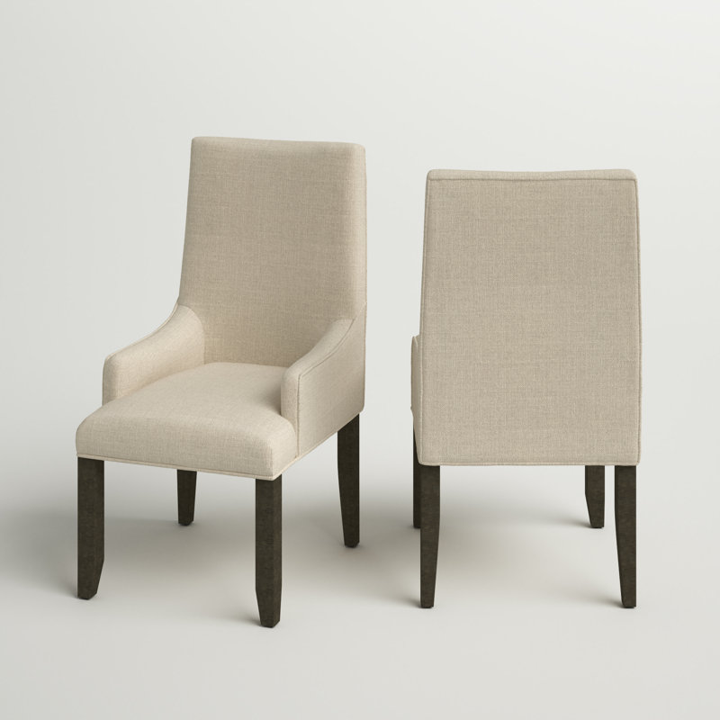 Anaelisa 20'' H Upholstered Ash Parsons Chair, Natural Chenille