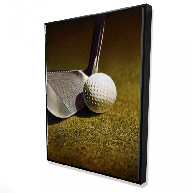 Golf Closeup Canvas - Hyperrealist Art for Man Cave Decor