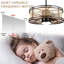 Ventilateur de plafond d'extérieur 24 po avec lumière DEL à intensité variable, ventilateur de plafond à brancher réversible et étanche à 6 vitesses