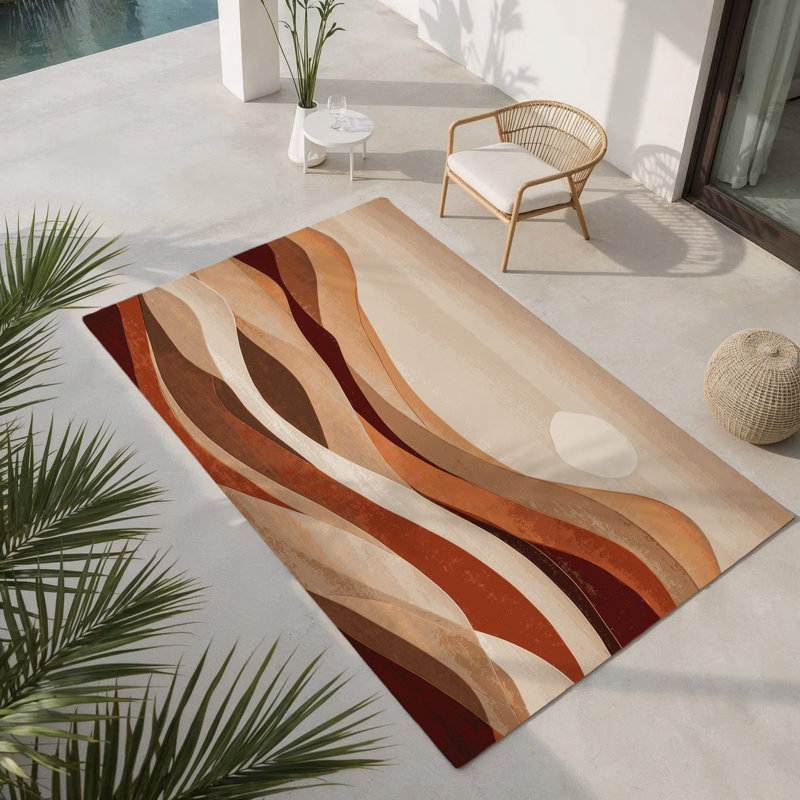Tapis intérieur et extérieur Sandstone Harmony, Rectangle 1 pi 6 po x 2 pi 6 po