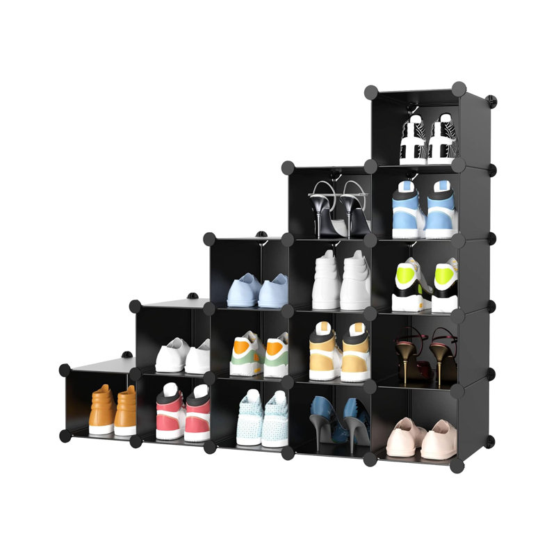  16 Pair Shoe Rack