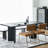 Vintage elm dining table-108840424