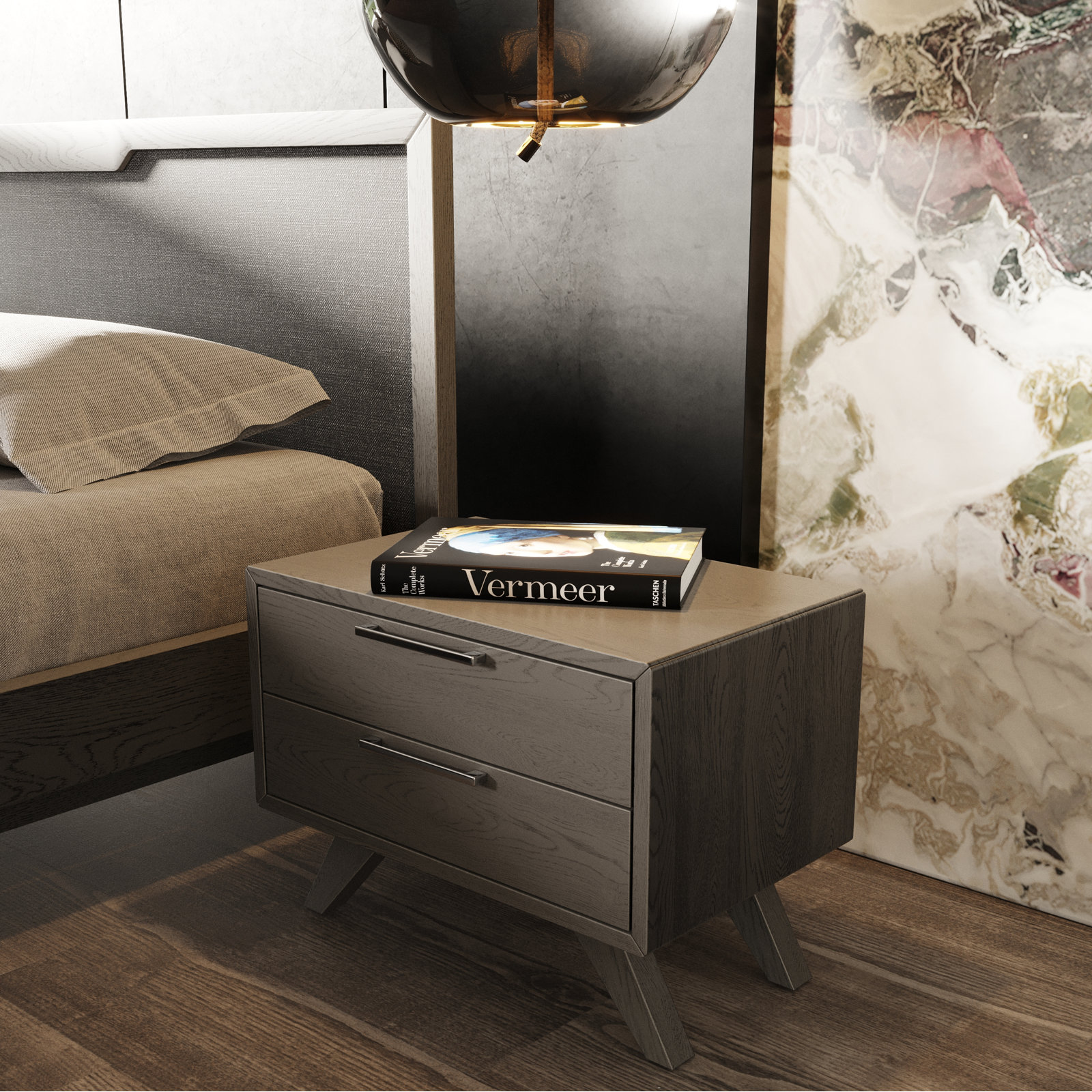 Glow 5-Piece Bedroom Set, Queen, Gray Wash